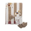 Бяло-кафяво одеяло 130x160 cm Merry-go-round – Bloomingville