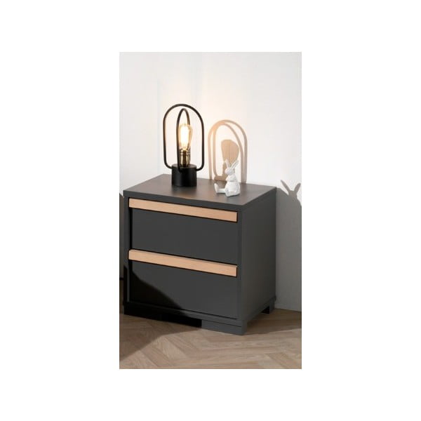 Тъмносиво детско нощно шкафче London – Vipack-image-3