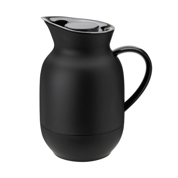 Черна пластмасова термо кана 1 l Amphora – Stelton
