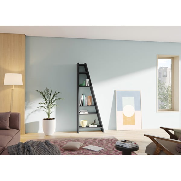 Черна етажерка за книги 76x195 cm Delta - TemaHome-image-1