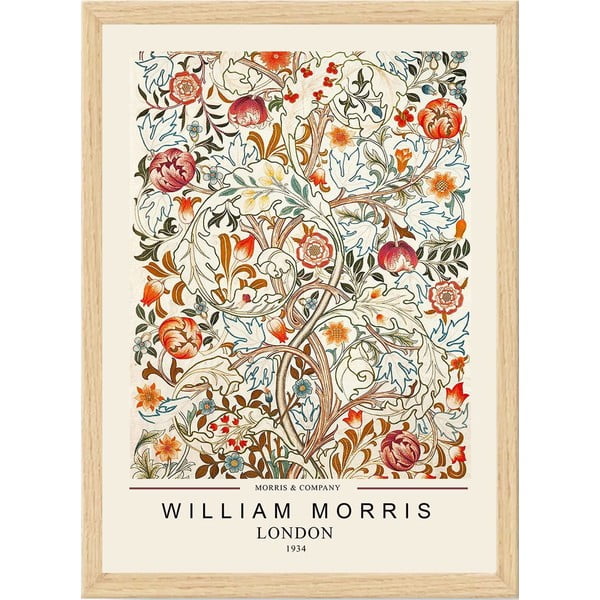 Плакат в рамка 55x75 cm William Morris - Wallity
