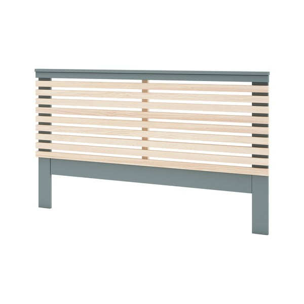 Табла за легло от декор от бор в естествен цвят/сиво-зелена 146x100 cm Pisco – Marckeric-image-2