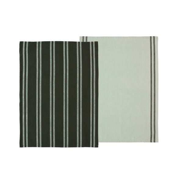 Комплект от 2 зелени памучни кърпи за чай , 50 x 70 cm - Södahl