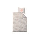 Бежово-оранжево детско спално бельо от памук ранфорс Raindrops NO, 100 x 140 cm - Södahl