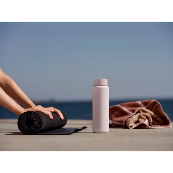 Светлорозова термочаша от неръждаема стомана 650 ml Singles – Zone-image-2