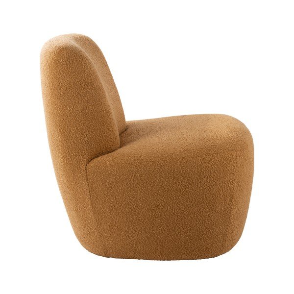 Жълто кресло от плат букле Ada – Leitmotiv-image-3