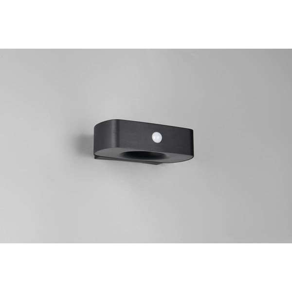 LED стенно външно осветително тяло със соларен панел (височина 6 cm) Bilbao – Reality-image-1