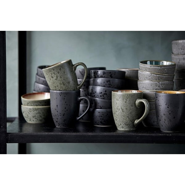 Черна/лилава керамична чаша 300 ml Black/Purple – Bitz-image-2