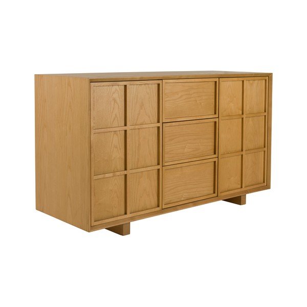 Скрин от масивен ясен в естествен цвят 120x70x45 cm Raster – Zuiver-image-2