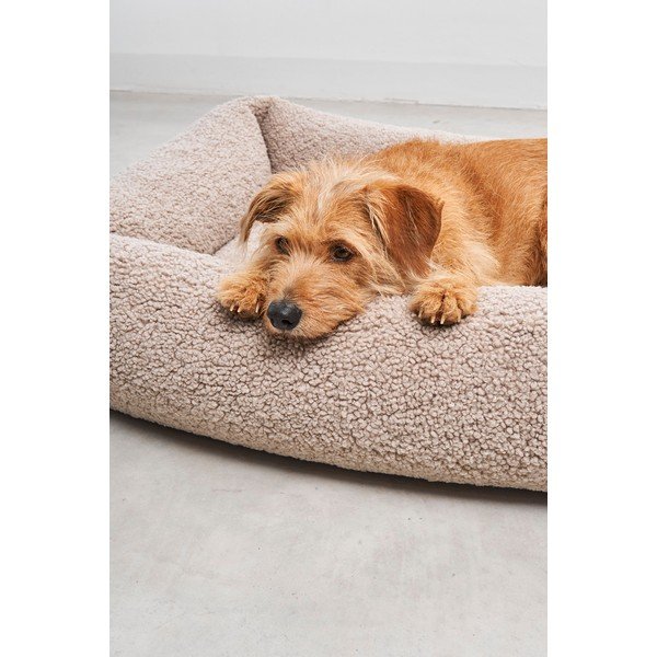 Бежово легло за куче от плат букле 71x91 cm Senso Greige M – MiaCara-image-3