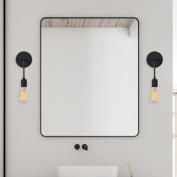 Матово черна стенна лампа Dartini – Opviq lights-image-4