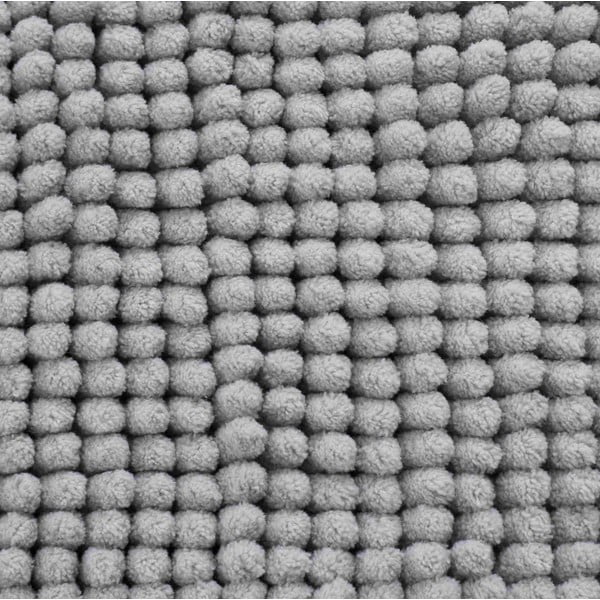 Сив килим за баня 50x80 cm Bobble – Catherine Lansfield-image-3