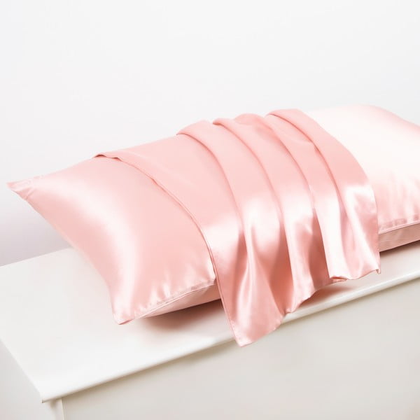 Розова копринена маска за сън Mulberry Silk – Mila Home Luxury-image-1