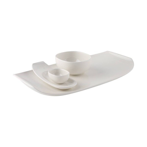 Бяла квадратна порцеланова чиния Villeroy & Boch , 50 x 25 cm Urban Nature - Villeroy&Boch-image-3