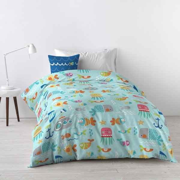 Детско памучно спално бельо , 140 x 200 cm Sea Life - Moshi Moshi-image-1