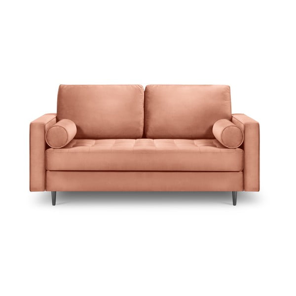 Розов кадифен диван , 174 cm Santo - Milo Casa