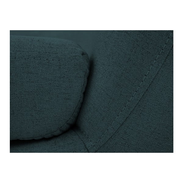 Tmavě modré křeslo s hnědými nohami Mazzini Sofas Piemont-image-4