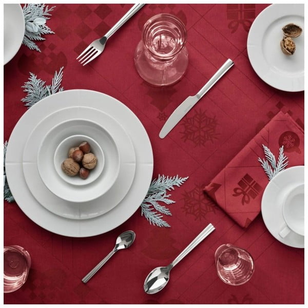 Покривка за маса с коледен мотив от дамаск 150x220 cm Natale – Rosendahl-image-3