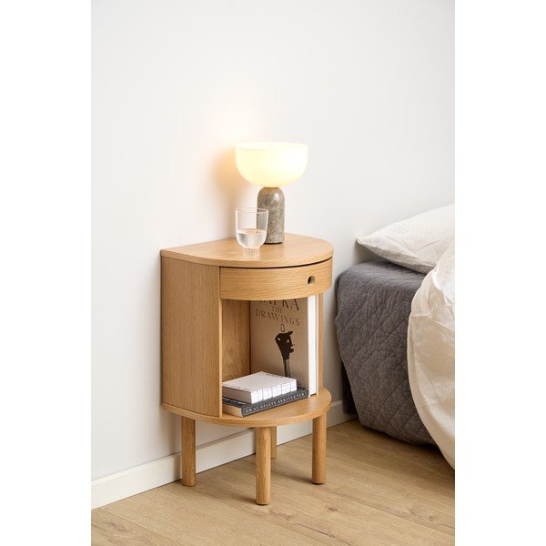 Нощно шкафче от декор от дъб  в светло естествен цвят Paron – Actona-image-1