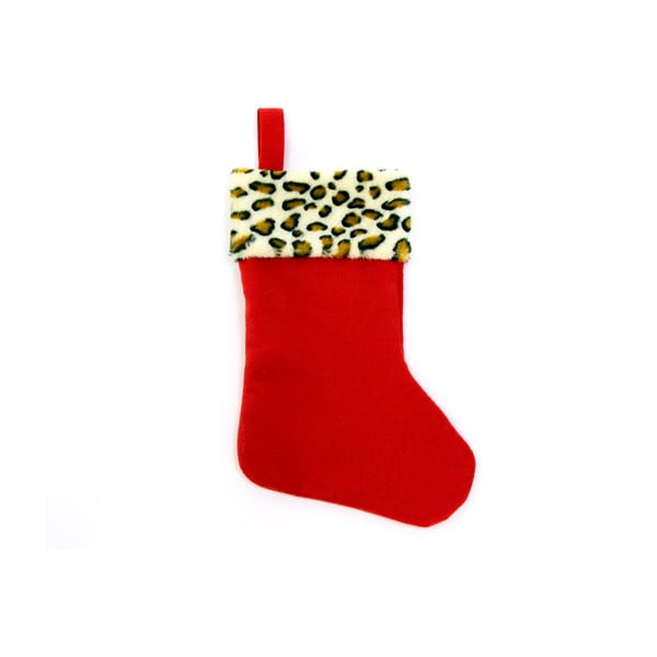 Червена коледна украса във формата на чорап Unimasa - Casa Selección