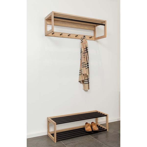 Стенен рафт от масивен дъб Slussen Puro - Woodman-image-1