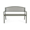 Градинска пейка метална в цвят каки Lizette – Bizzotto