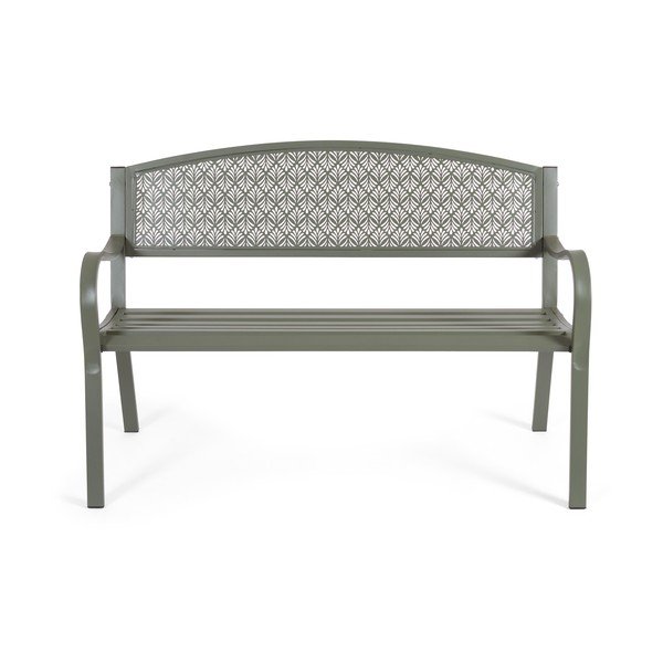 Градинска пейка метална в цвят каки Lizette – Bizzotto