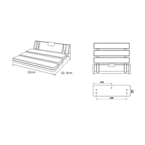 Седалка за душ Aqualine Handicap – Sapho-image-1