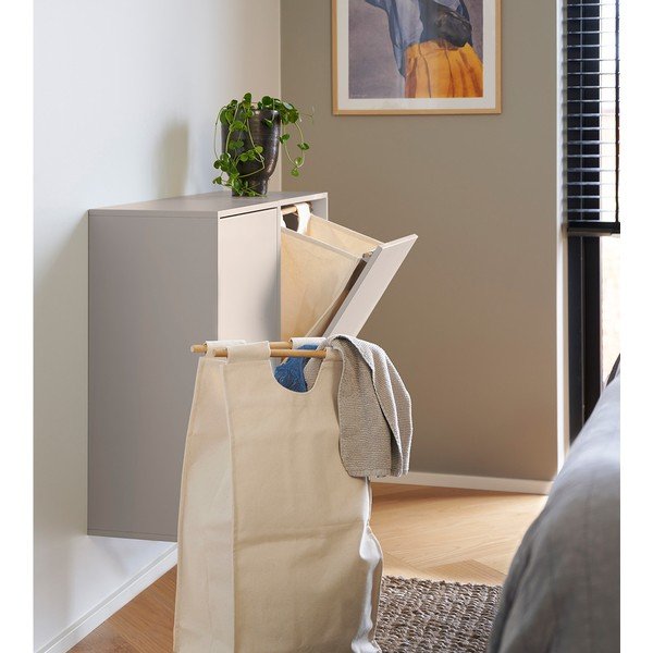 Светлосив стенен кош за пране Laundry Box – ReCollector-image-3
