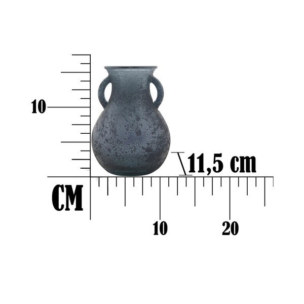 Синя ваза от рециклирано стъкло Anfora, ⌀ 11,5 cm - Mauro Ferretti-image-1