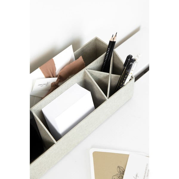 Картонен органайзер за канцеларски материали Elisa Canvas Paper Laminate – Bigso-image-2