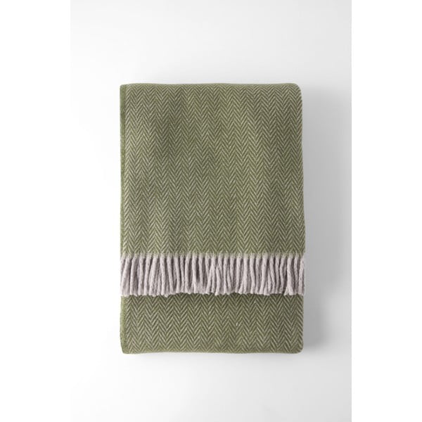 Зелено одеяло със съдържание на памук , 140 x 180 cm Skyline - Euromant