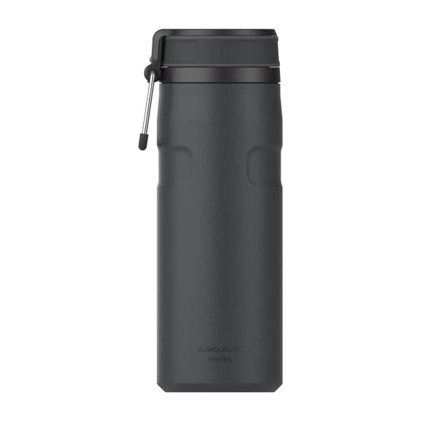 Черен термос от неръждаема стомана 470 ml IceFlow™ Bottle Twist Flip Black – Stanley-image-2