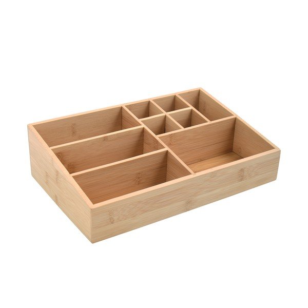 Бамбуков органайзер за козметика в естествен цвят Isalys – MSV