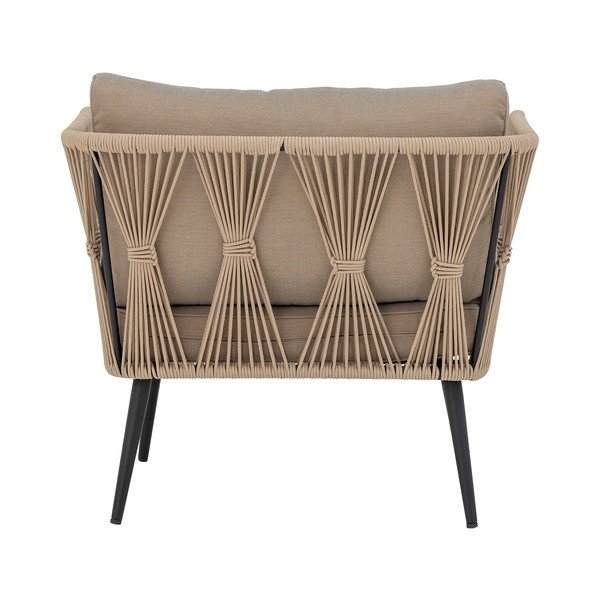 Бежов тапициран градински фотьойл Pavone - Bloomingville-image-3