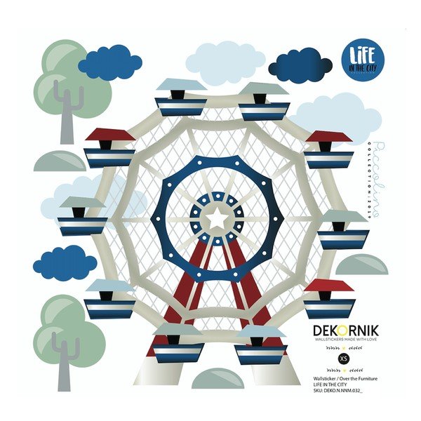 Комплект стикери за стена Life in the City - Dekornik-image-3