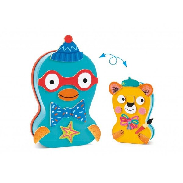 Магнитна игра Забавни животни - Djeco