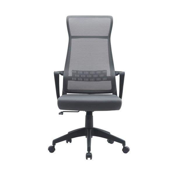 Сив тапициран офис стол Hoboken – Yes Everyday-image-1