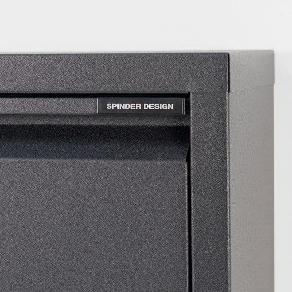 Черна метална накланяща се стойка за обувки 75x37,5x12,5 cm Billy – Spinder Design-image-1