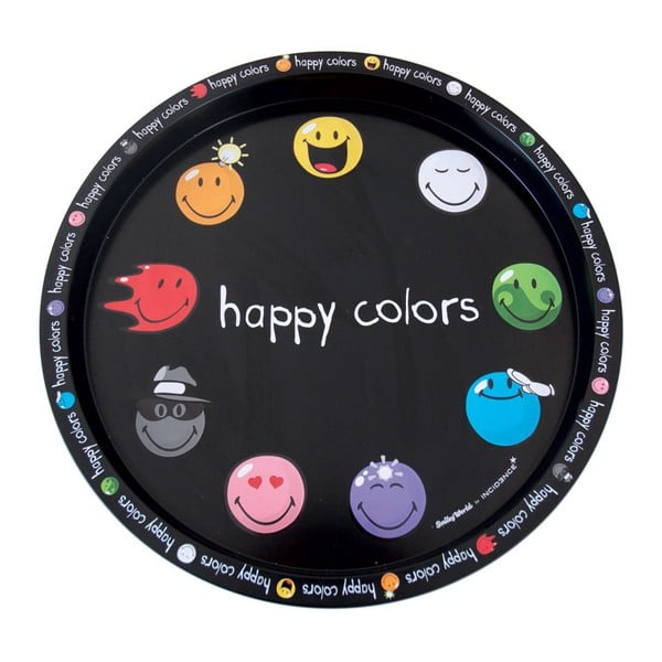 Kruhový podnos Incidence Happy Colors