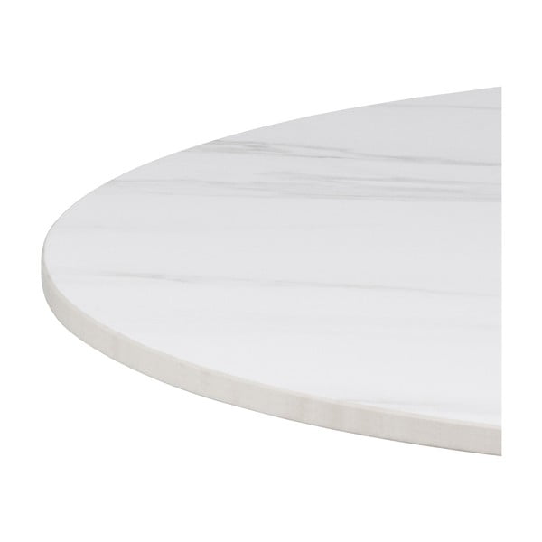Бяла кръгла масичка за кафе с керамичен плот ø 60 cm Malta – Actona-image-3