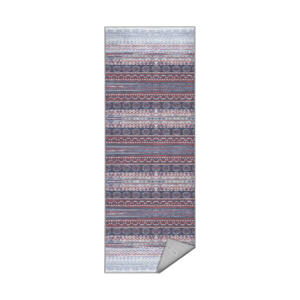 Лилаво-сива пътека подходяща за пране 80x200 cm Vintage Stripe – Mila Home