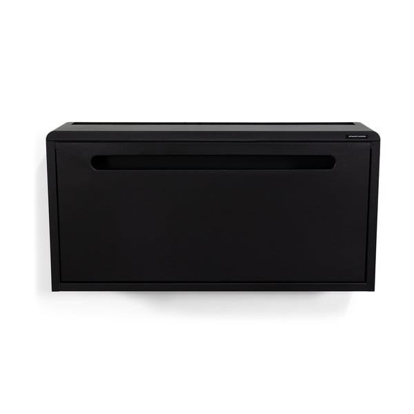 Черна метална накланяща се/висяща стойка за обувки 76x38x18 cm Sportiva – Spinder Design-image-2