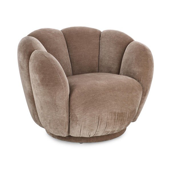 Кафяво-сиво кресло Tulip – Bizzotto