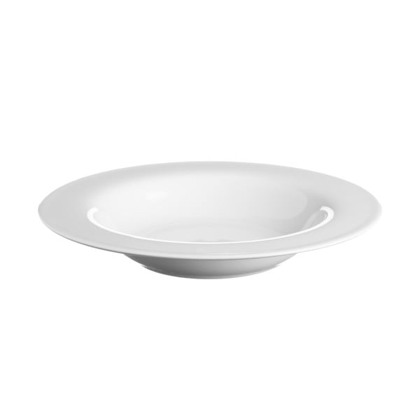 Bílý polévkový porcelánový talíř Price & Kensington Simplicity, ⌀ 21,5 cm