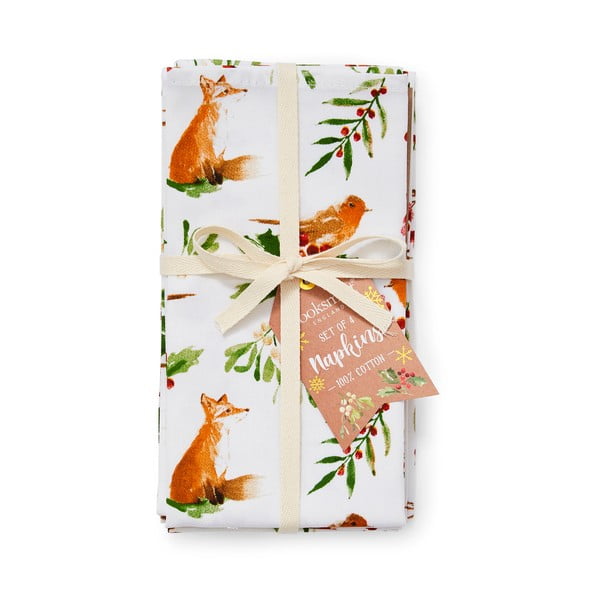 Комплект от 4 памучни салфетки , 45 x 45 cm A Winters Tale - Cooksmart ®