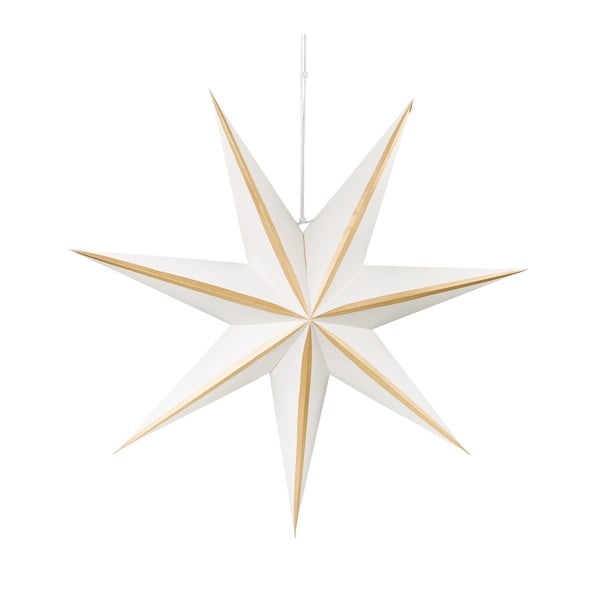 Декоративна звезда от бяла и златна хартия Magica, ⌀ 60 cm - Butlers
