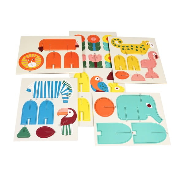 Дървена сгъваема игра Wild Wonders - Rex London-image-1