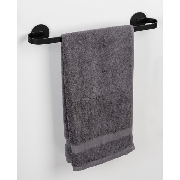 Матово черна самозалепваща метална поставка за кърпи Bivio – Wenko-image-1