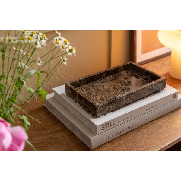 Мраморен декоративен поднос 15x25 cm Lazio – PT LIVING-image-1